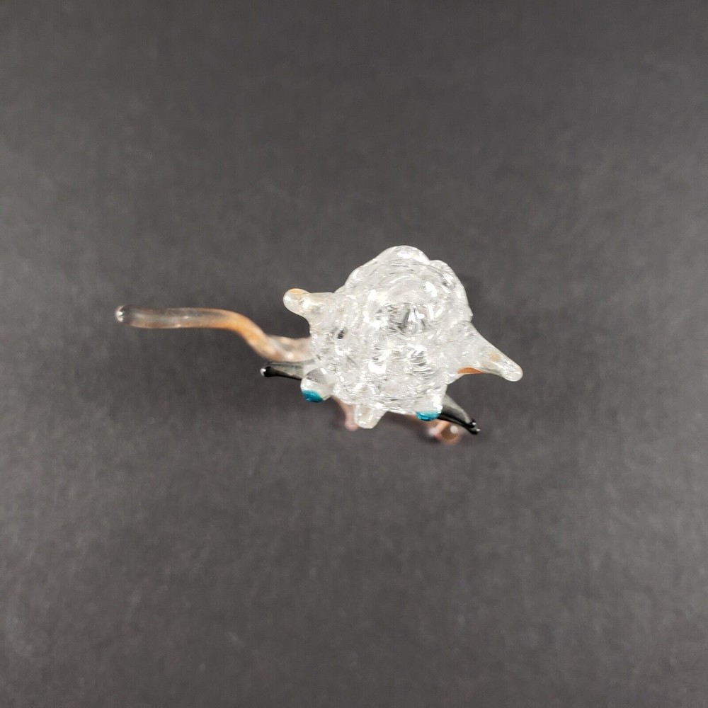 Vintage Whimsical Art Glass Cat Figurine 2" Very Delicate Unknown Brand Artist‎ - Picture 6 of 8